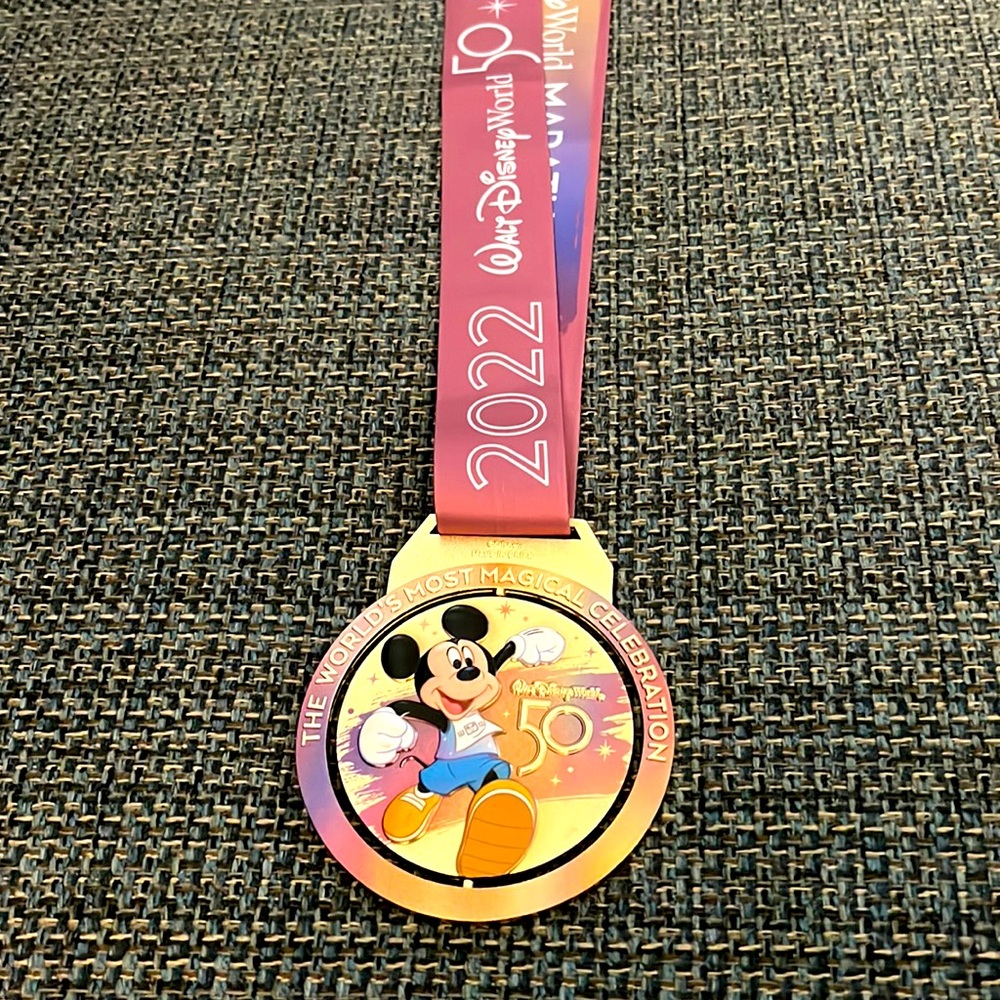 2022 Disney Marathon Medal 50th Anniversary